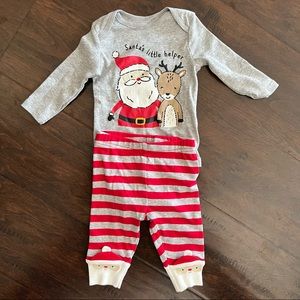 Carter's Just One You Santa Christmas Holiday 2 Piece Set Size 3 Months NWOT